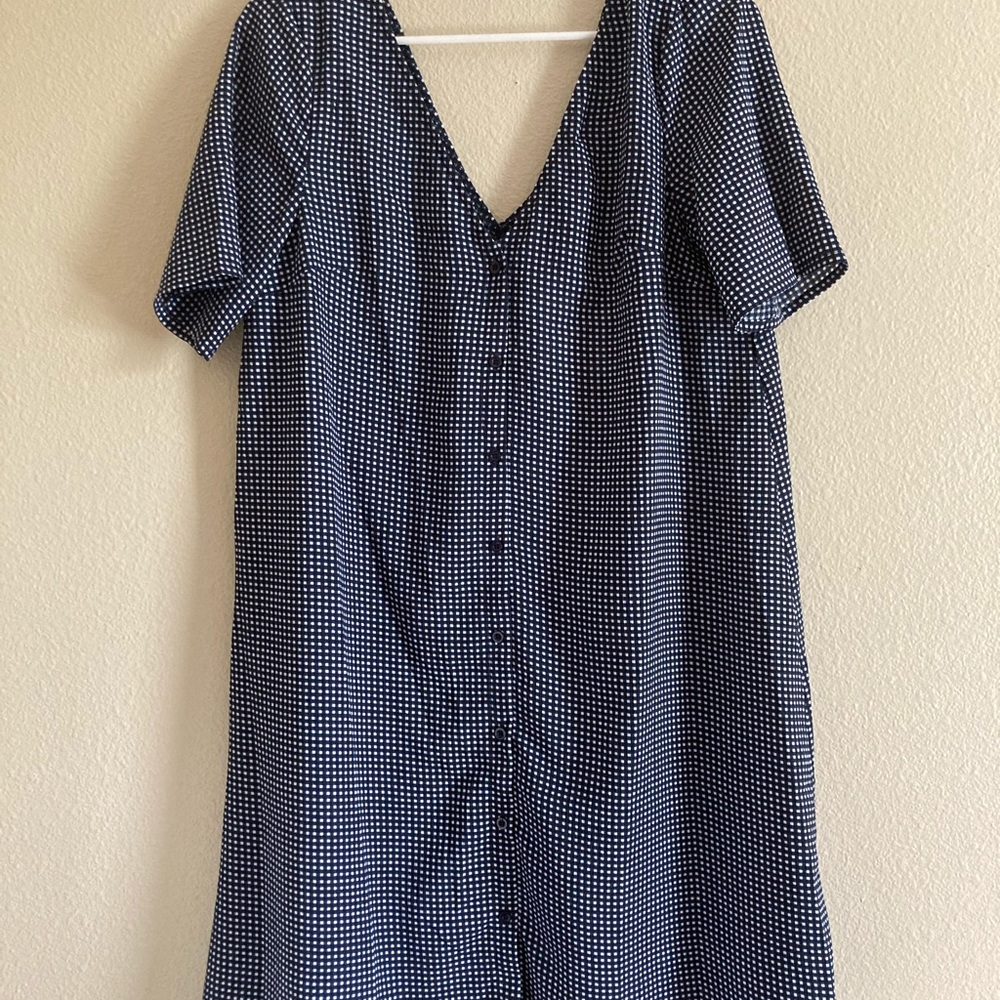 NWOT Glamorous Tall Navy Gingham Dress